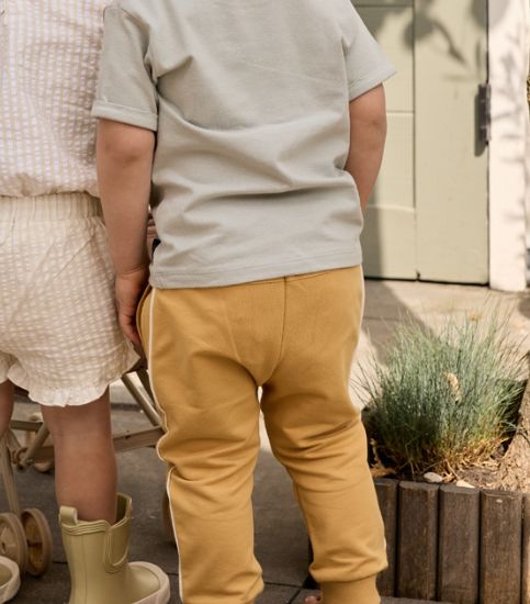 Dirkje Camel Joggers 6mo to 24mo left Dirkje Camel Joggers 6mo to 24mo left