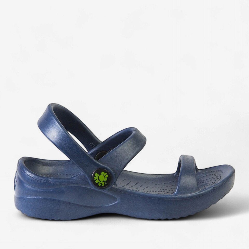 Navy 3-Strap Sandals