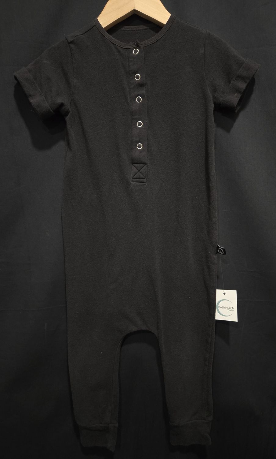 Used 2T Rags Black Romper