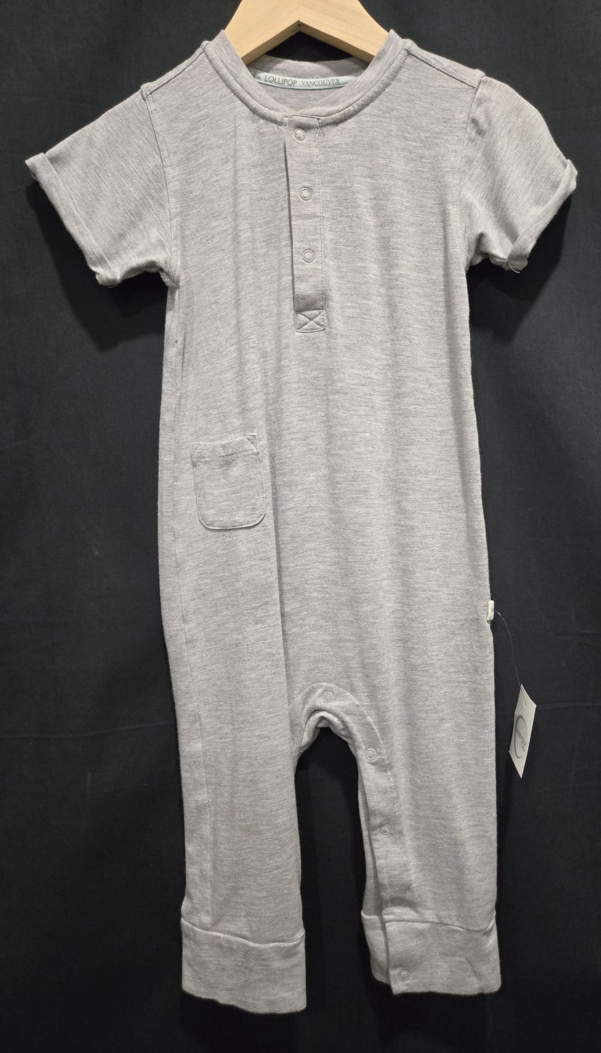 Used 18-24m Loulou Lollipop Grey Romper