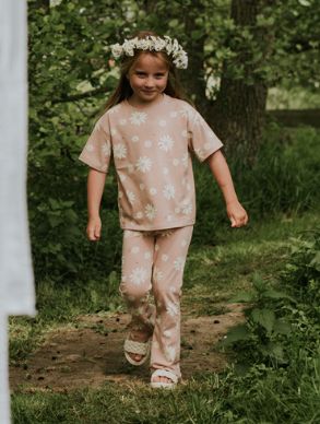 Kokonoko Pink Daisy Leggings 2T & 5T left