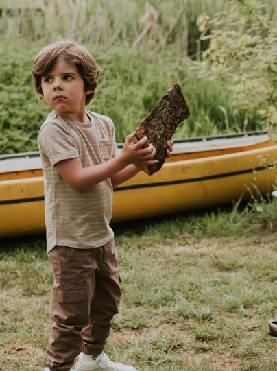 Kokonoko Sand Striped Tshirt