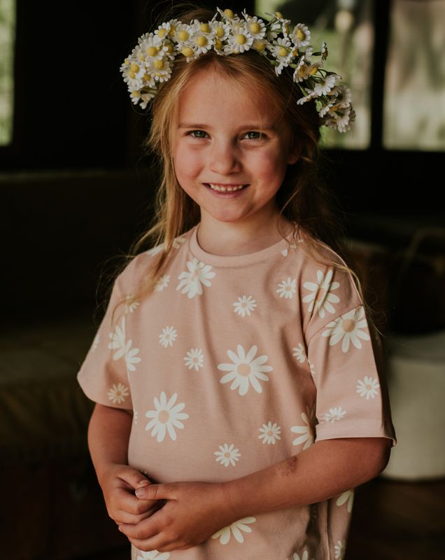 Kokonoko Pink Daisy Tshirt
