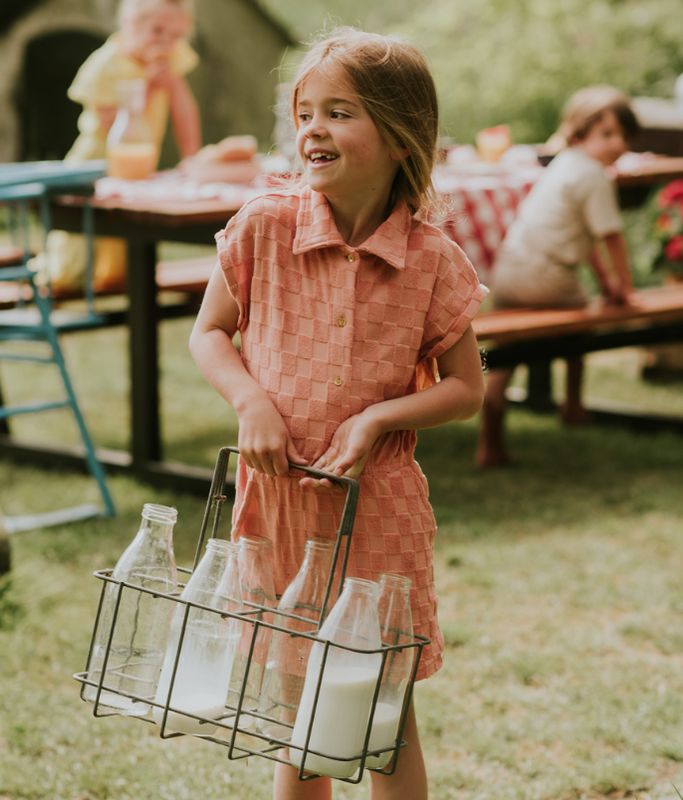 Kokonoko Peach Dress 3T &amp; 6T  left