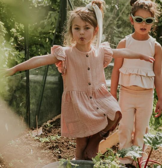 Kokonoko Soft Pink Muslin Dress