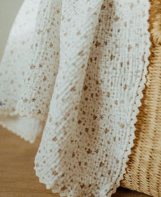 Organic Cotton Muslin Swaddle – Floral