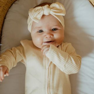 Bow Headband - Cream