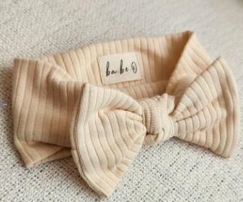 Bow Headband - Cream