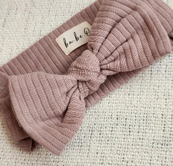 Bow Headband - Vintage Mauve