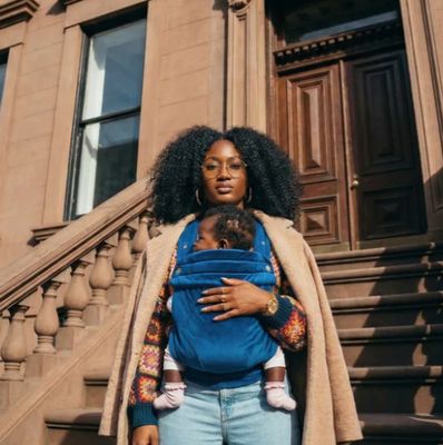 Velvet Baby Carrier - True Blue