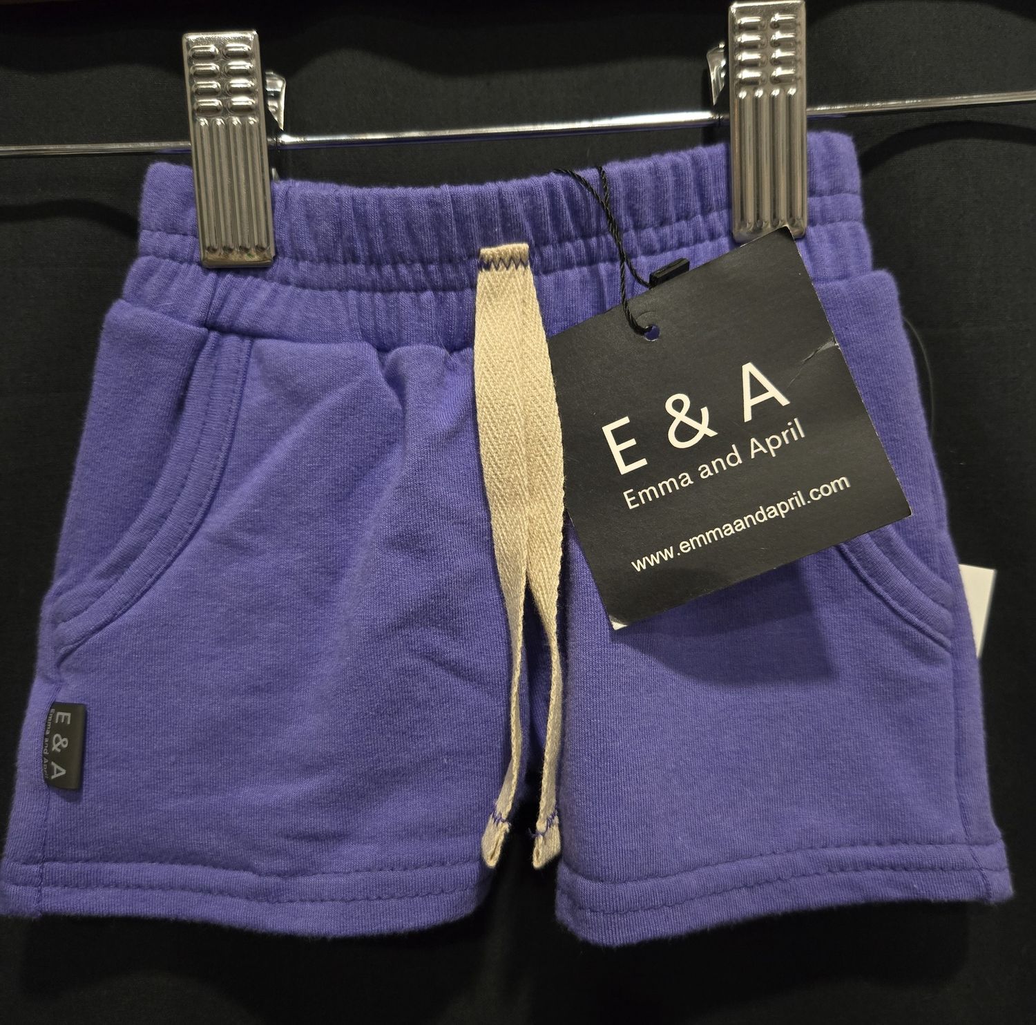 Used 0-6m Emma and April Purple Shorts