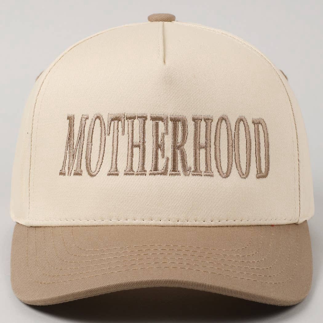MOTHERHOOD Trucker Hat: Beige