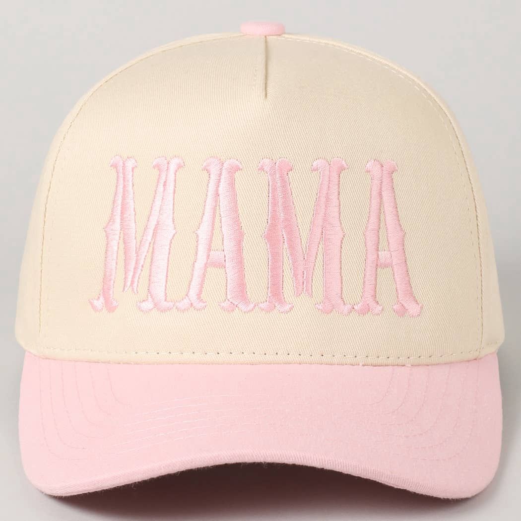 MAMA Baseball Cap: Light Pink