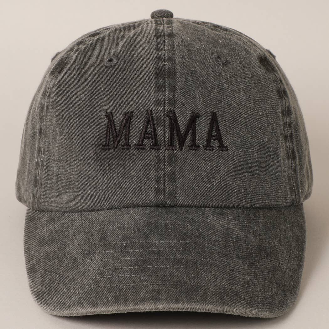 MAMA Baseball Cap: BLACK