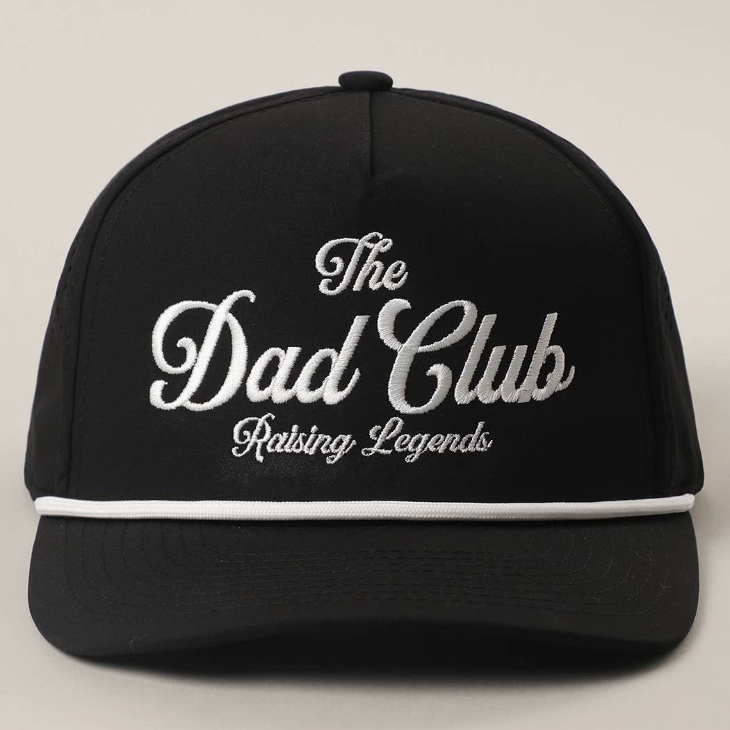 THE DAD CLUB Trucker Hat: BLACK