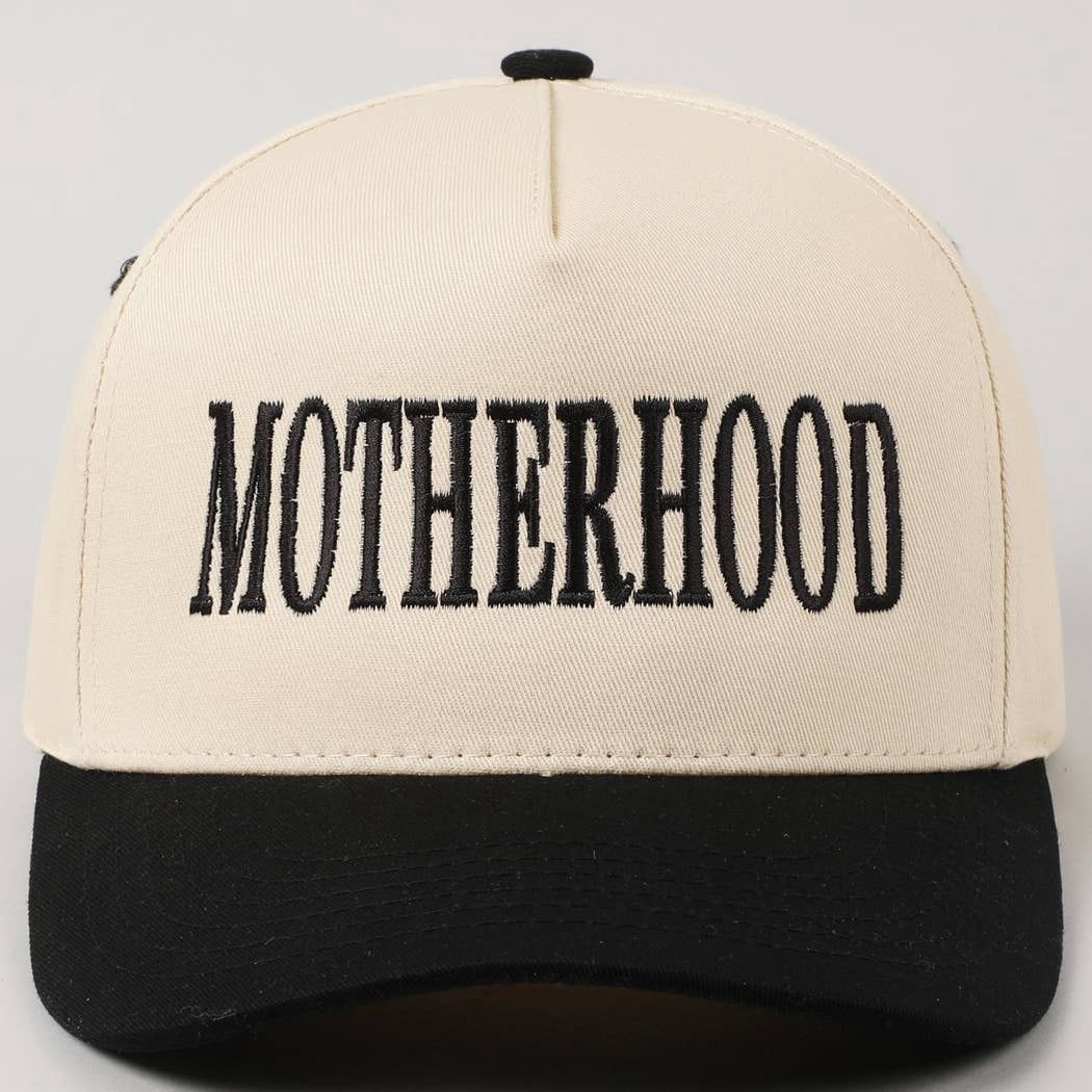 MOTHERHOOD Trucker Hat: Black