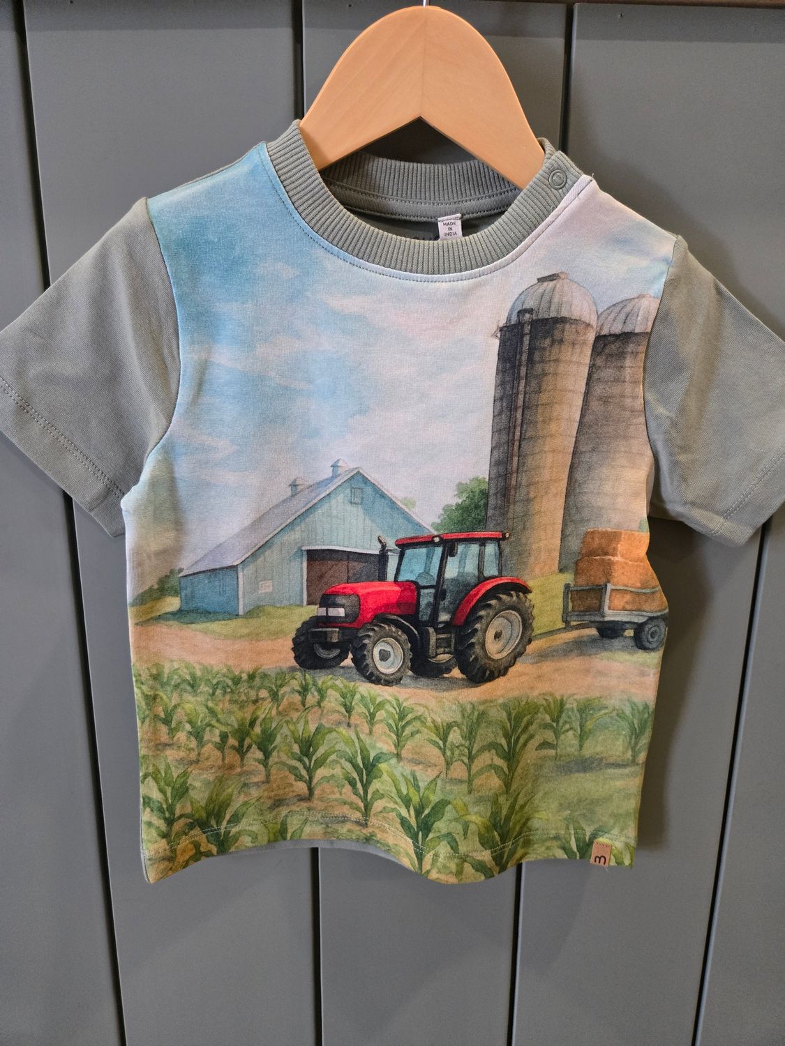 Minymo Red Tractor Tshirt, Size: 18m