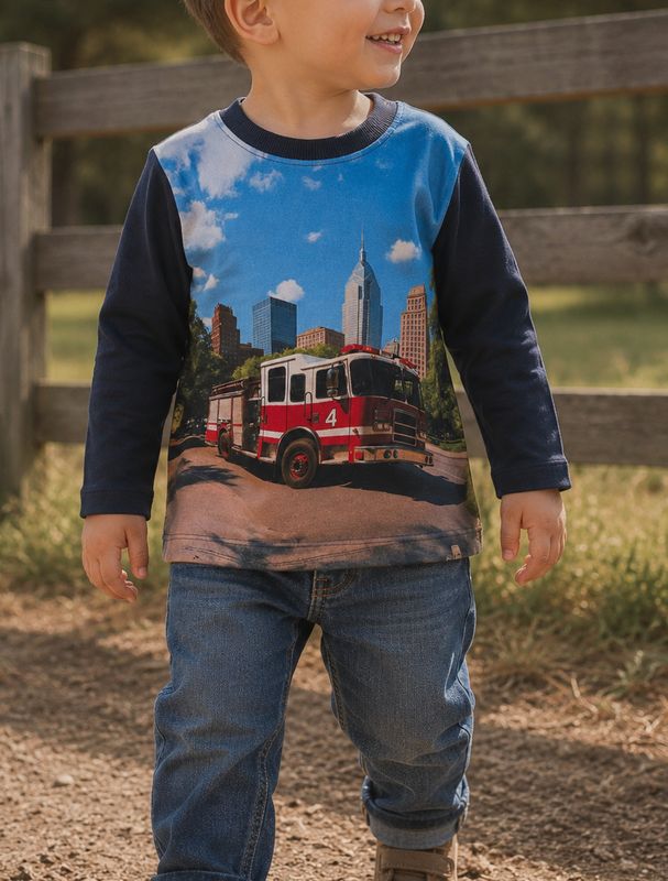 Minymo Firetruck Long Sleeve