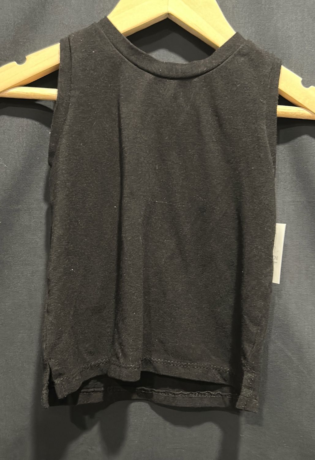 Used 12-18m Black Posh &amp; Cozy Tank