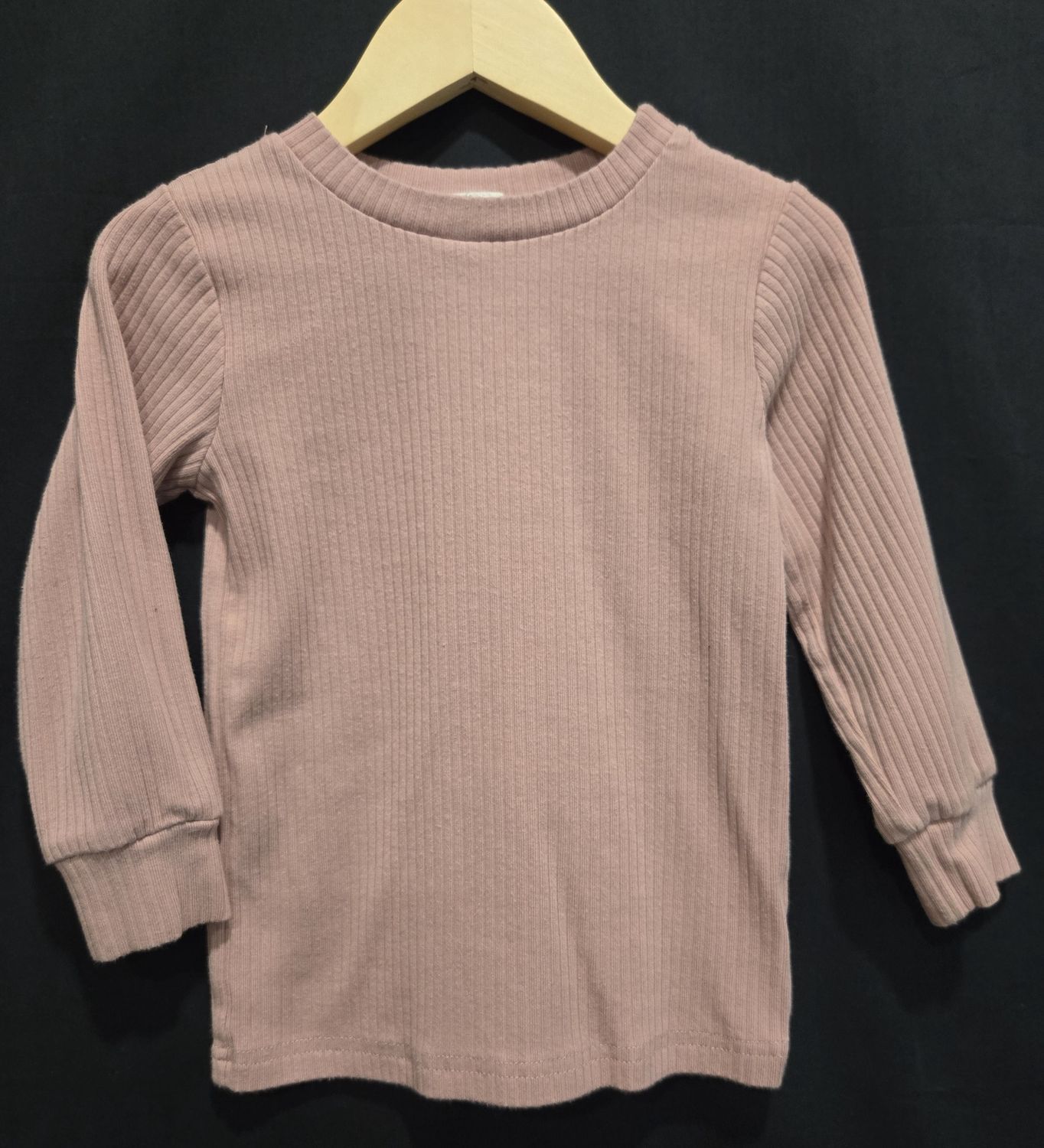 Used 3T Pink Ploom Ribbed Shirt