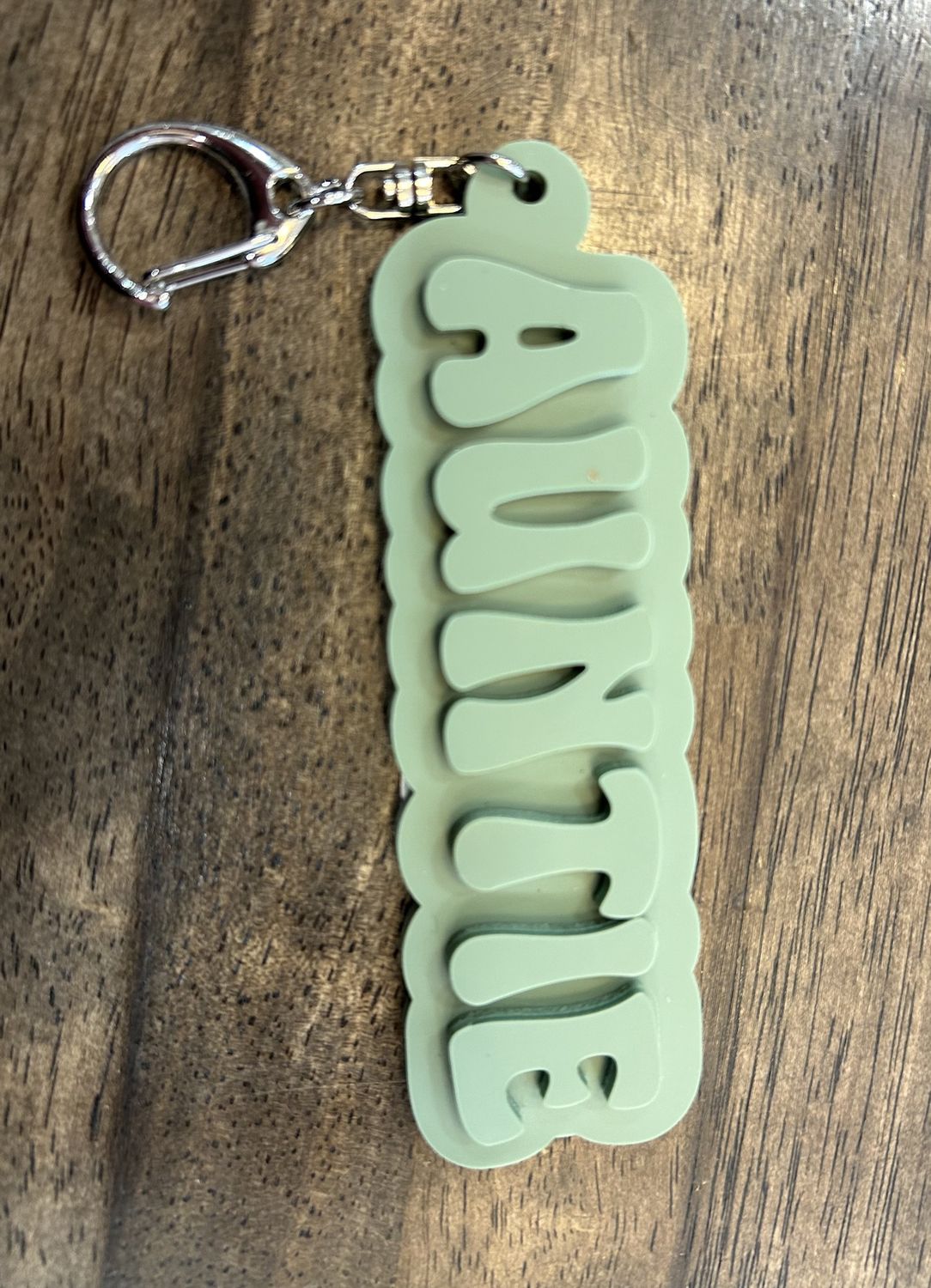 Auntie Keychain, Colour: Sage