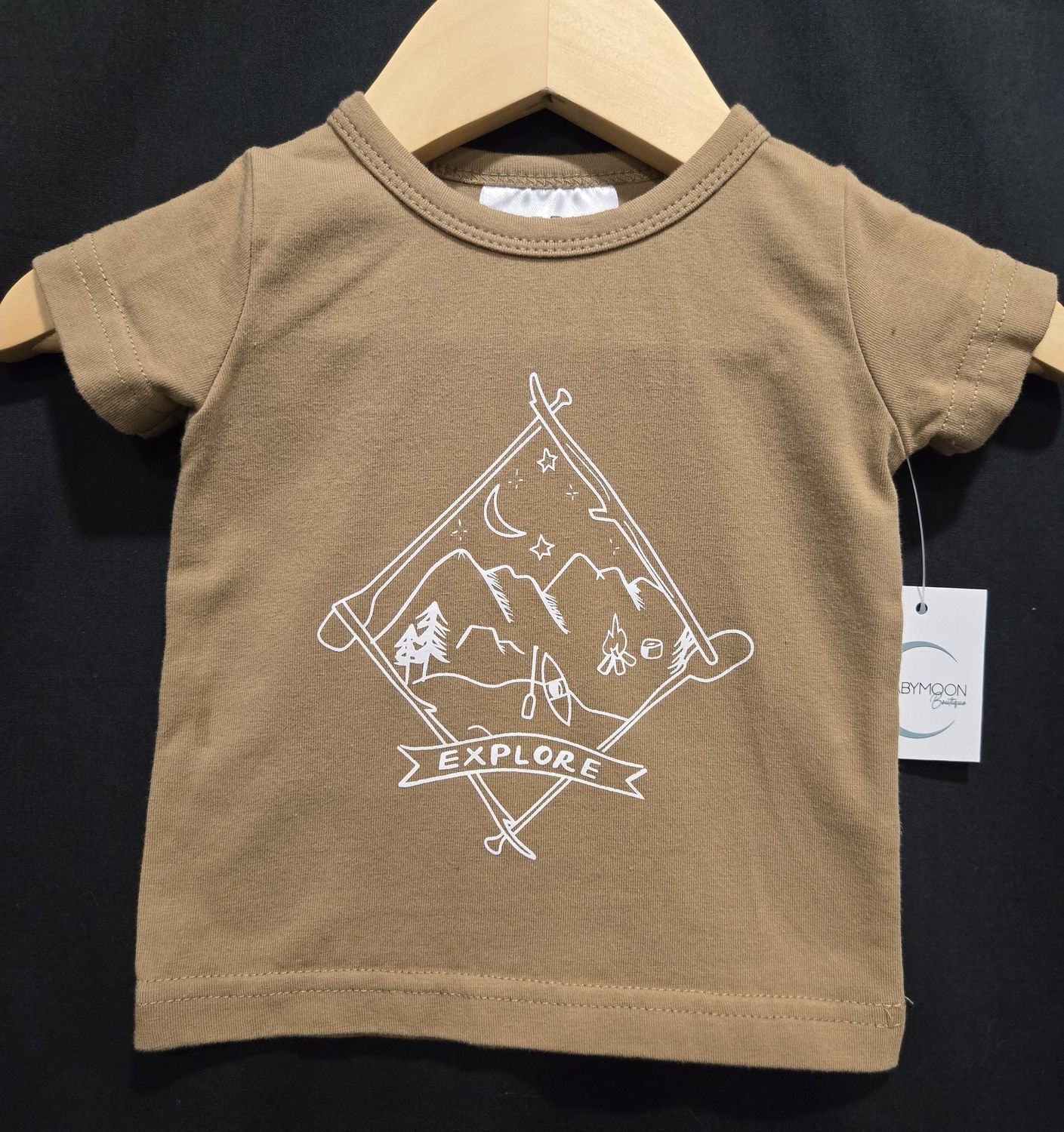 Used 0-3m Mebie Baby Explore Tshirt