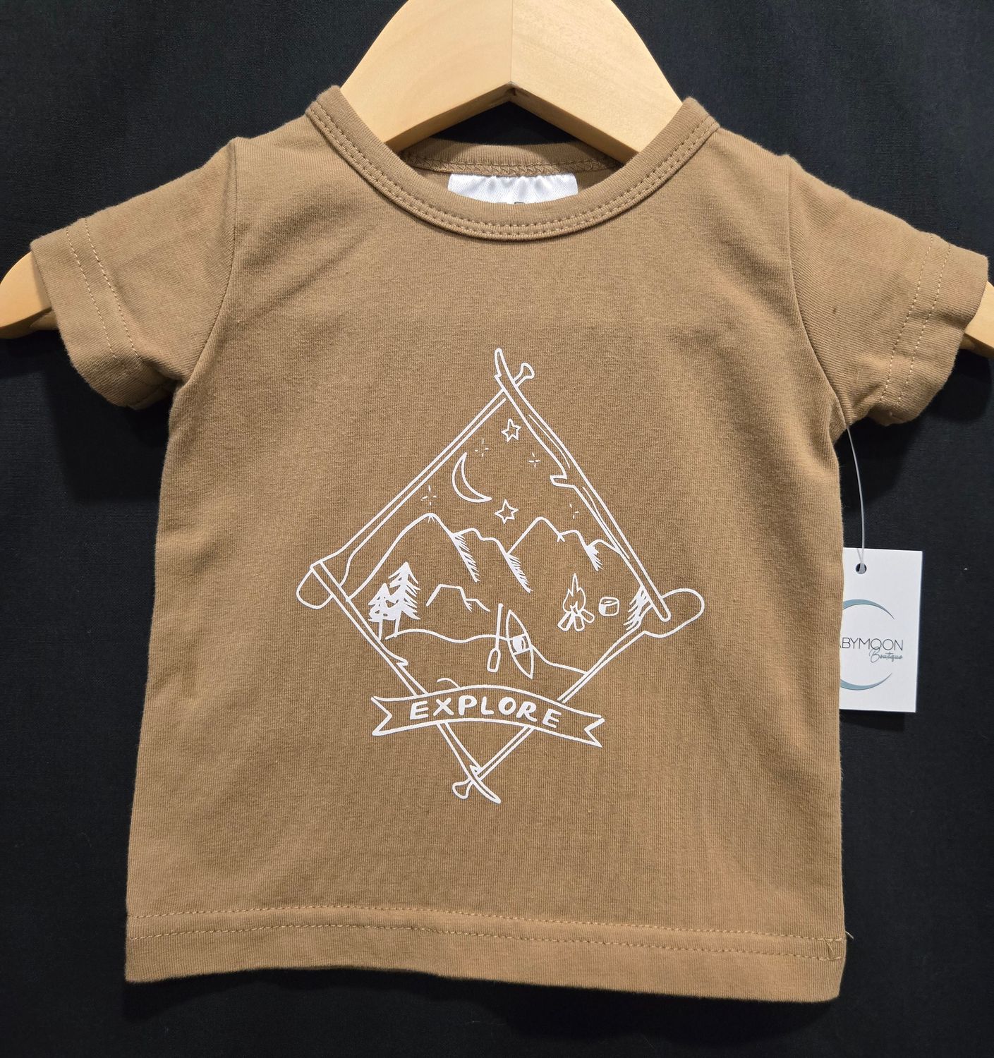 Used 0-3m Mebie Baby Explore Tshirt