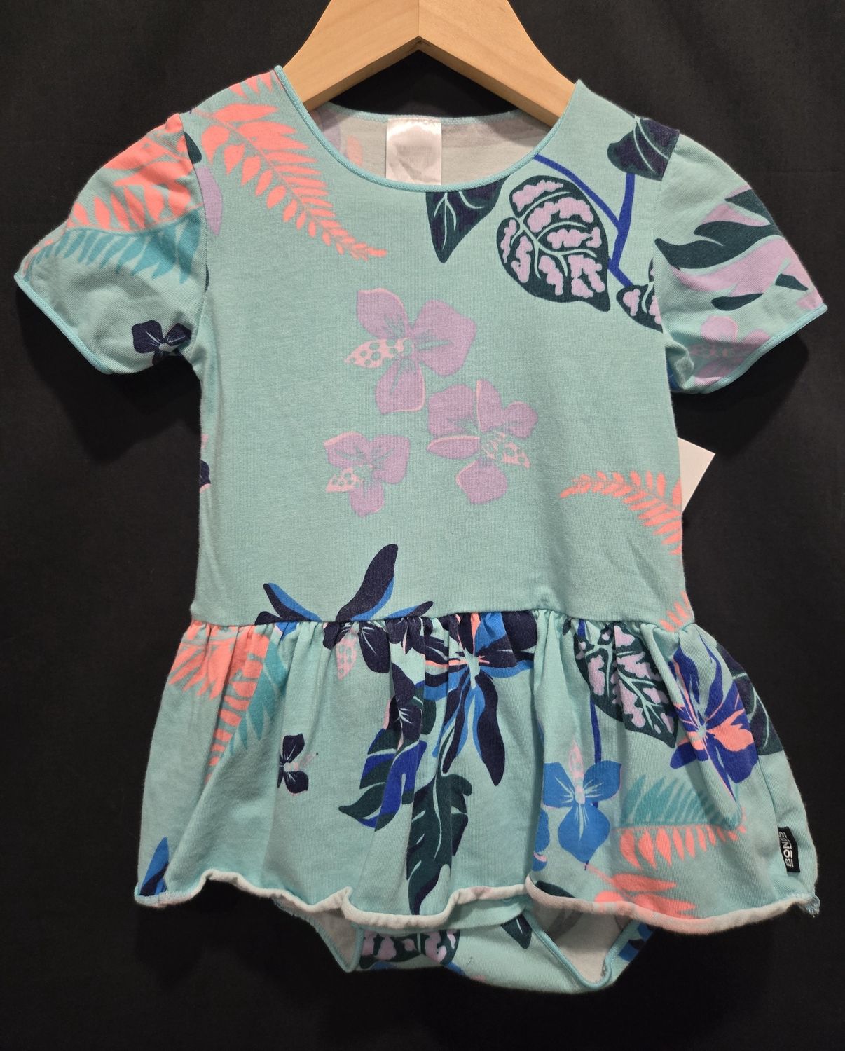 Used 12-18m Bonds Floral Onesie