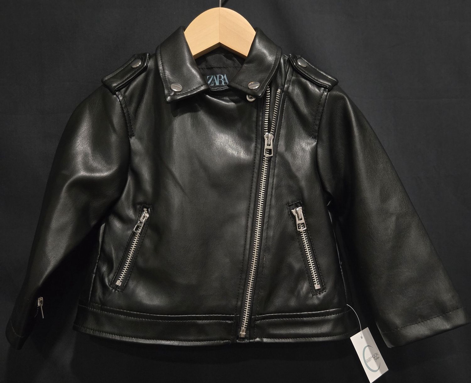 Used 12-18m Zara Leather Jacket
