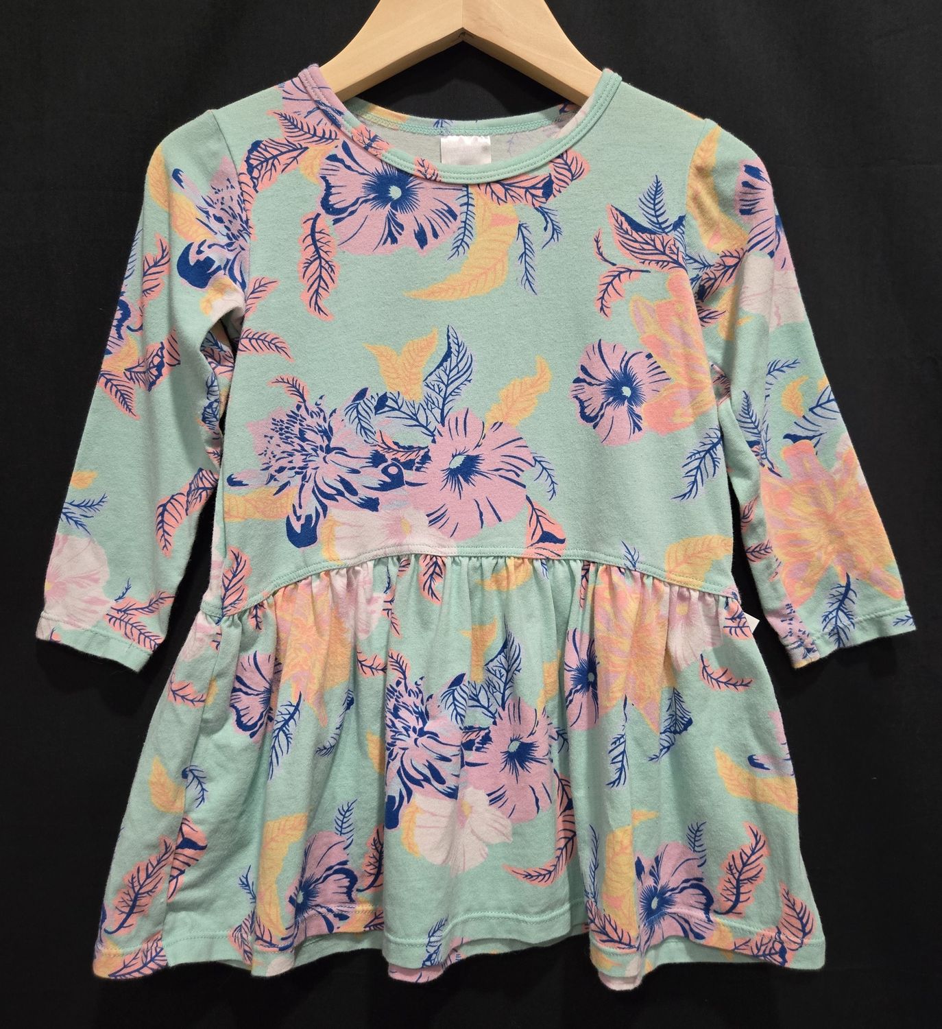 Used 12-18m Bonds Teal Floral Dress