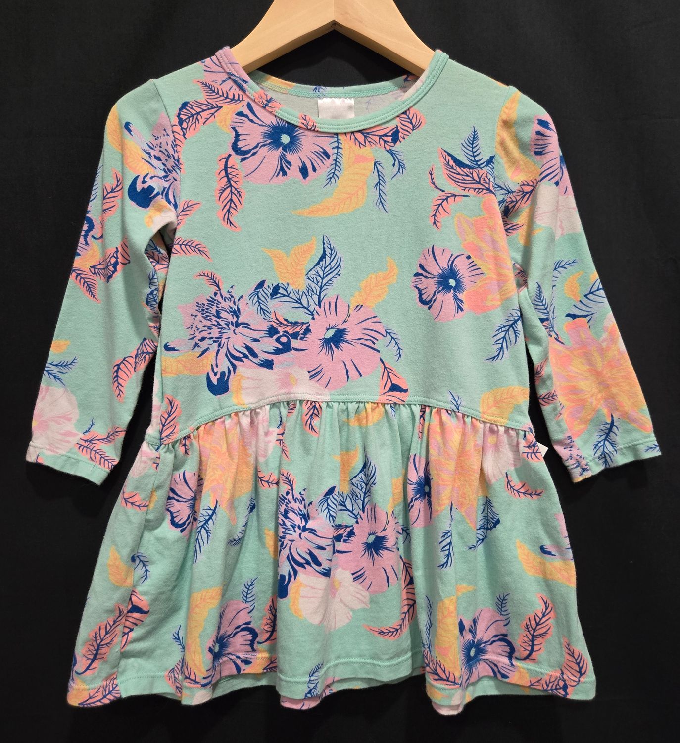 Used 12-18m Bonds Teal Floral Dress