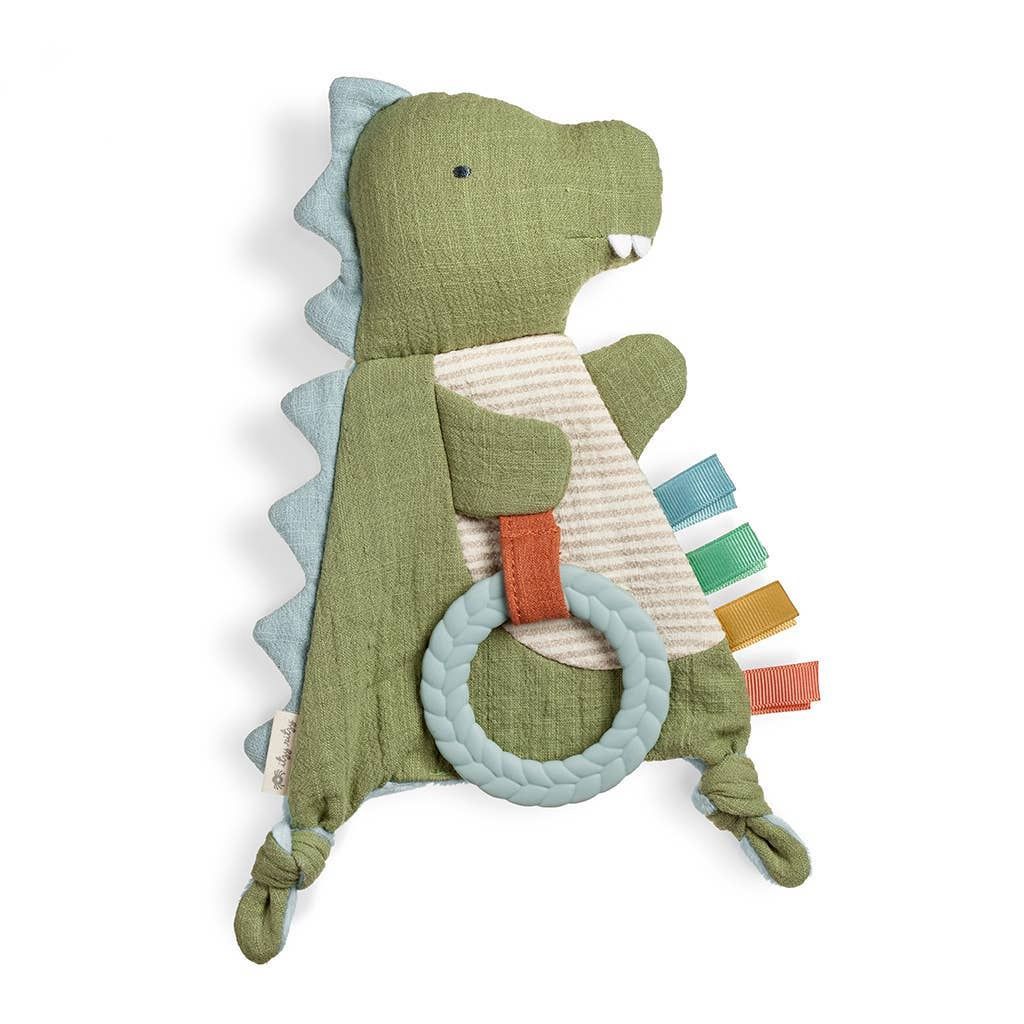 Bitzy Crinkle™ Sensory Toy With Teether: Dino