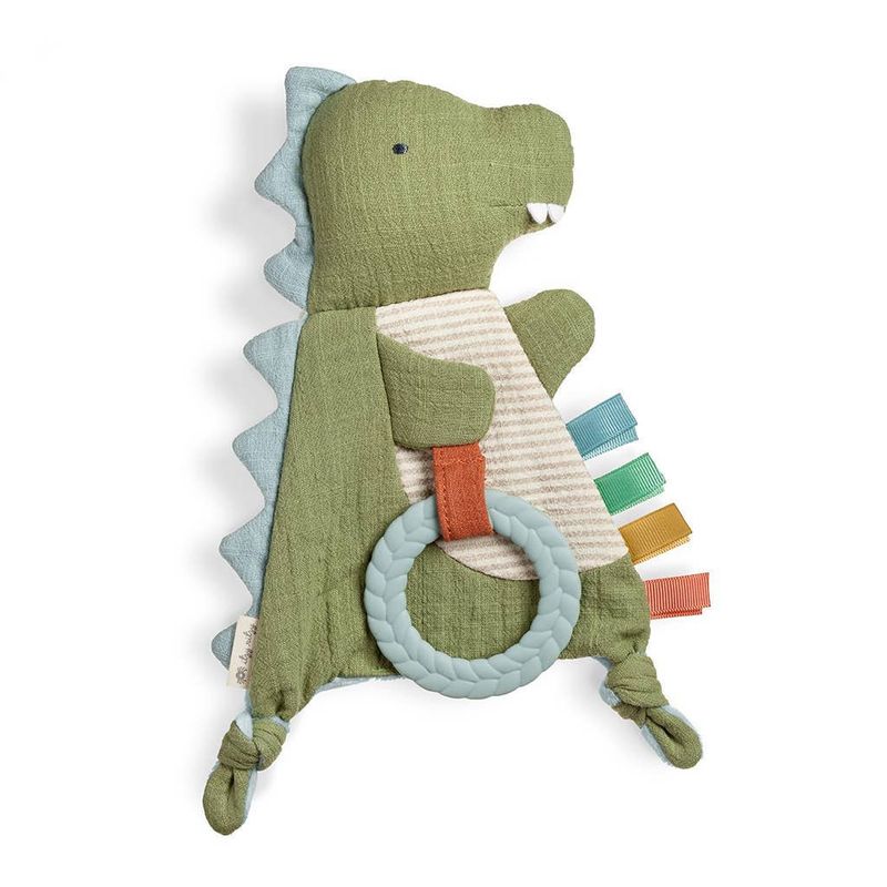 Bitzy Crinkle™ Sensory Toy With Teether: Dino
