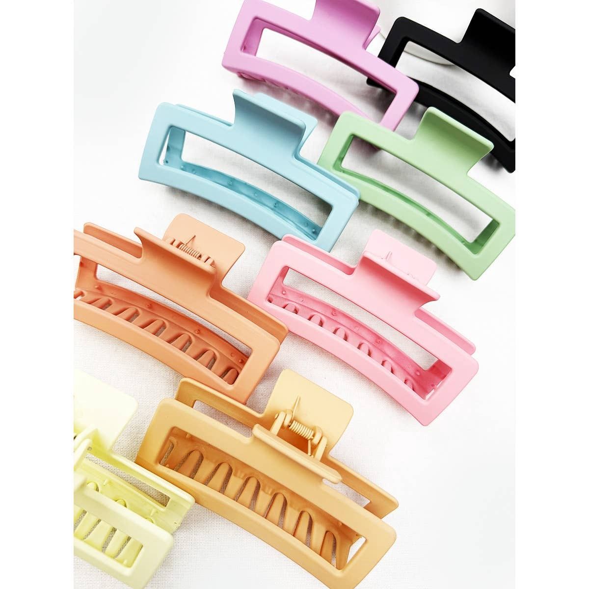 Jumbo Matte Rectangle Hair Claw