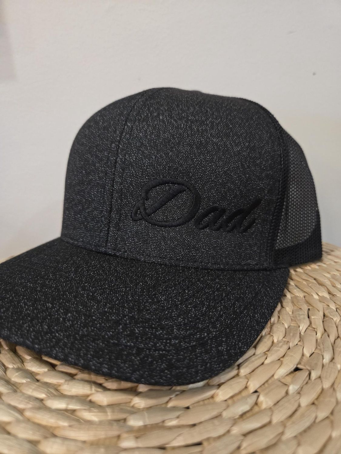 Dad Snapback Hat, Colour: Black Heather