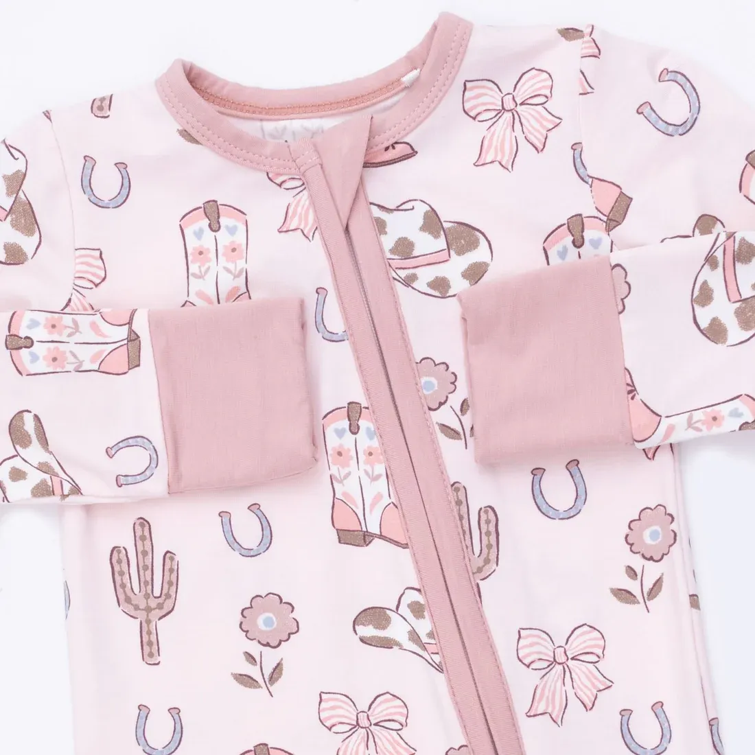 Cowgirl Boots and Bows - Convertible Romper, Size: 6/12M