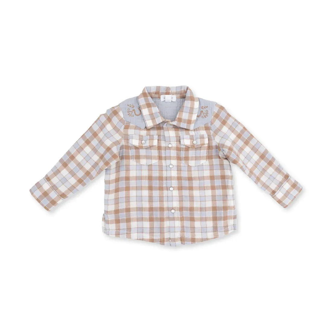 Western Plaid - The Willie Shirt button up, Size: 6/12M