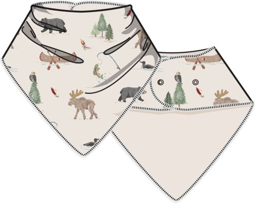 Northern Woodland Animals - Bandana Bib