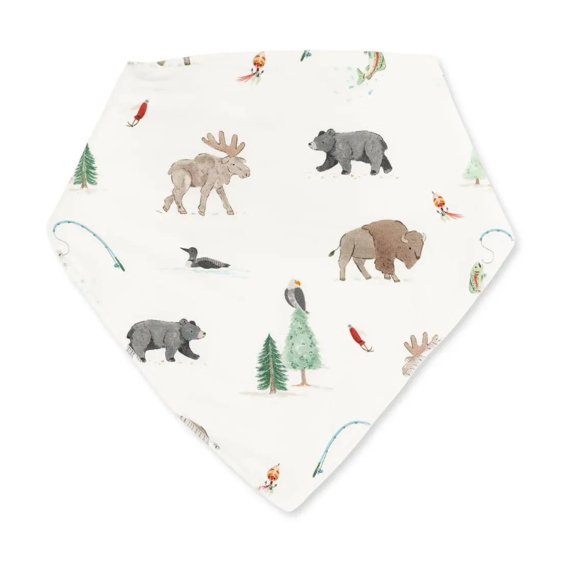 Northern Woodland Animals - Bandana Bib