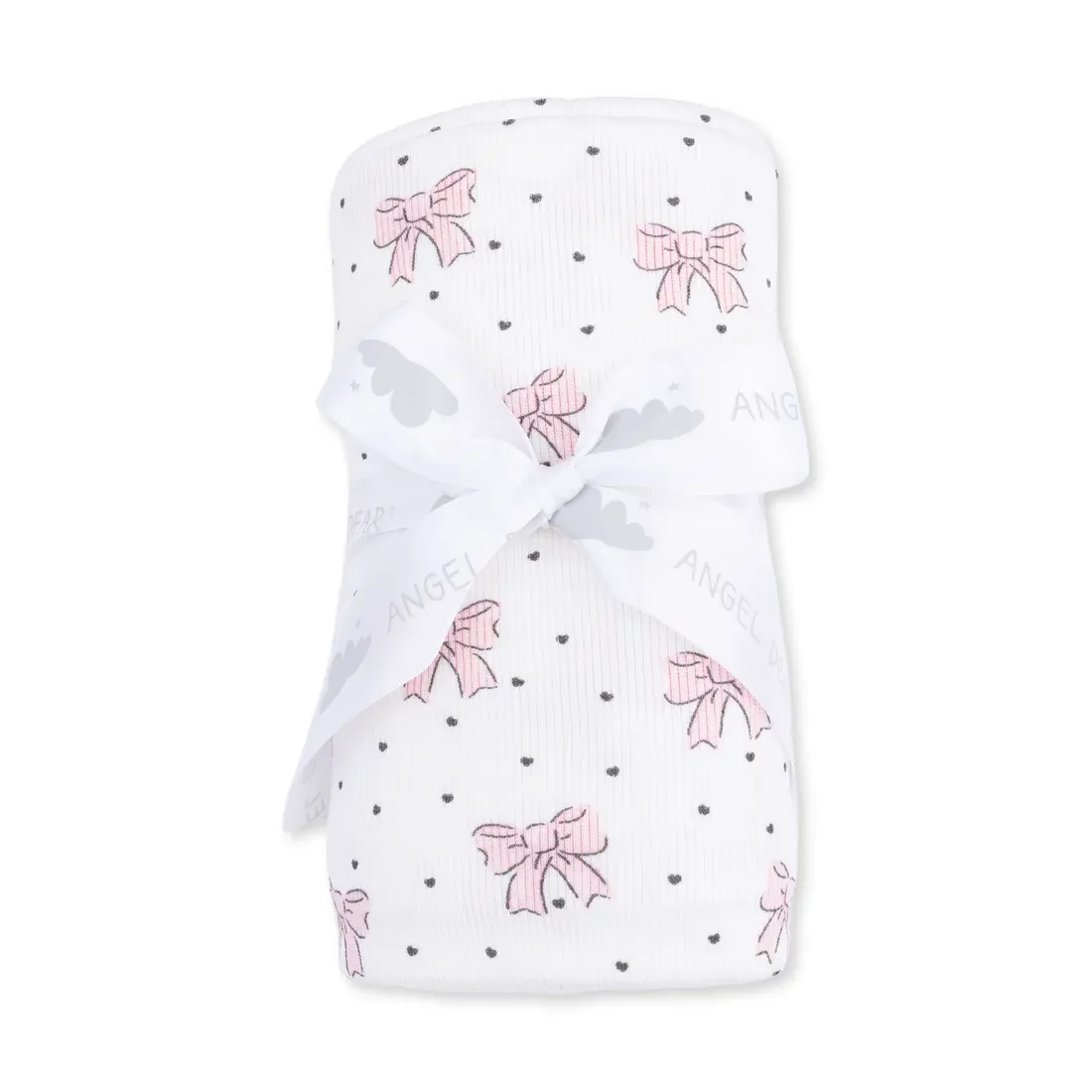Bows and Hearts - Swaddle Blanket