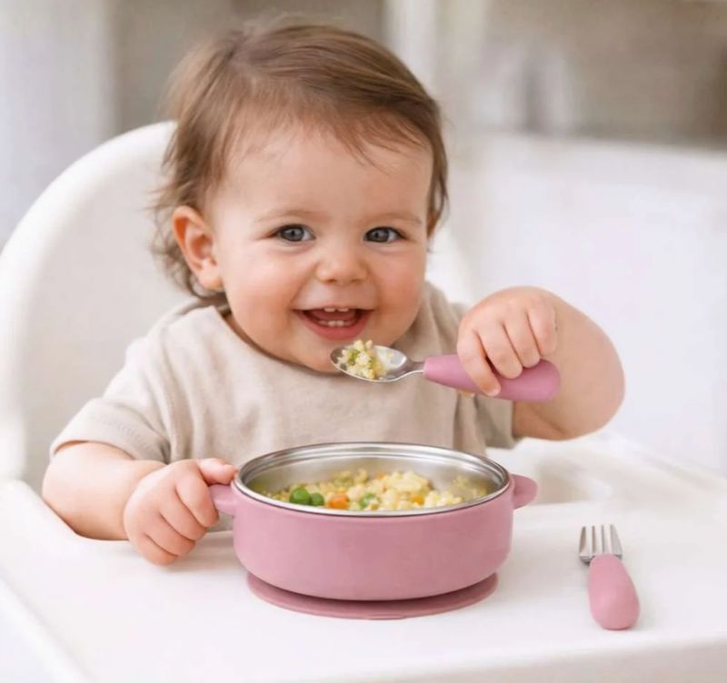 Stainless Steel Bowl &amp; Utensil Set