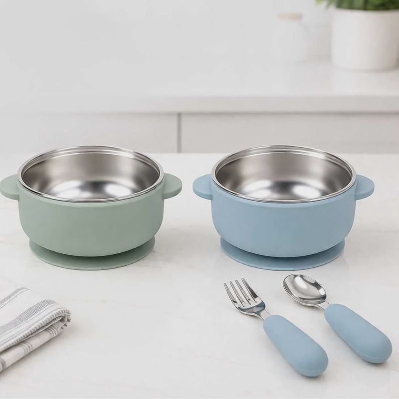 Stainless Steel Bowl &amp; Utensil Set