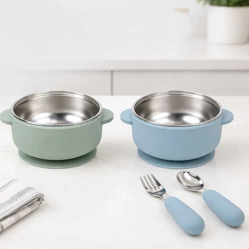 Stainless Steel Bowl &amp; Utensil Set