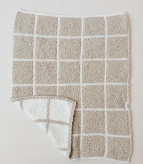 Luna Mini Plush Blanket 15x20, Colour: Latte