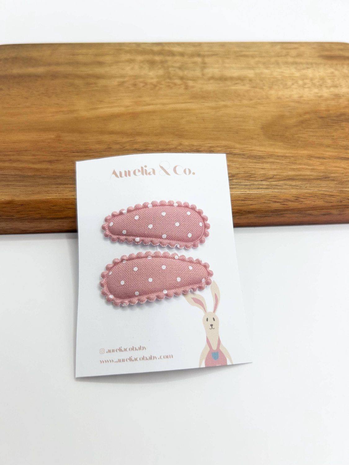 Mini Hair Clips and Barrettes for Toddlers with Fine Hair: Pink polka dot