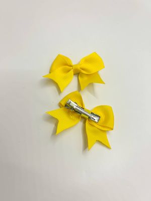 Neutral Children's Pigtail Cheer Bows: Brown