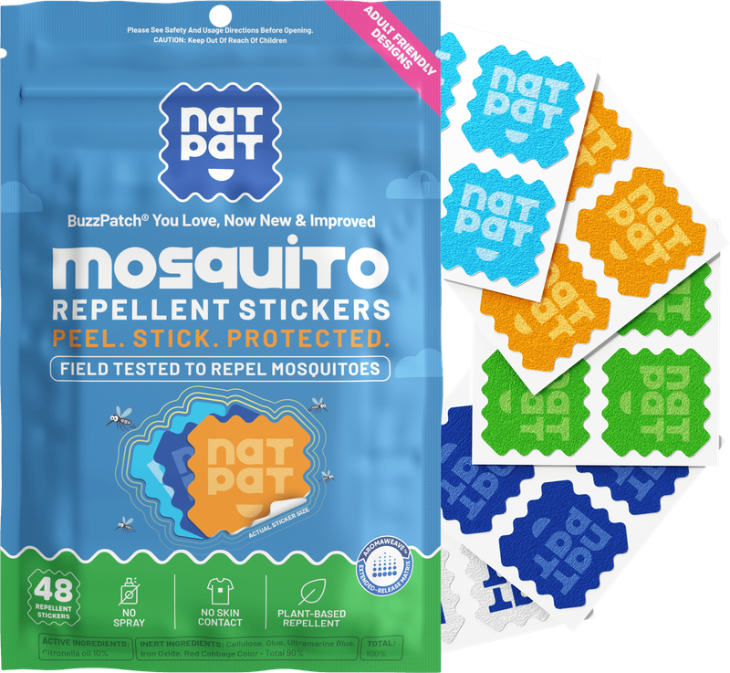 NATPAT Adult BuzzPatch Mosquito Repellent Patches for Adult