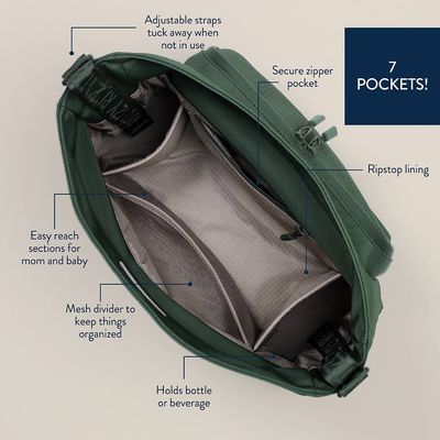 Belong Cargo Caddy™ - Convertible Caddy Diaper Bag: Hunter