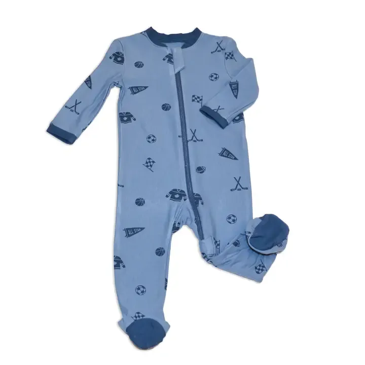 Silkberry Fleece Footies All Star