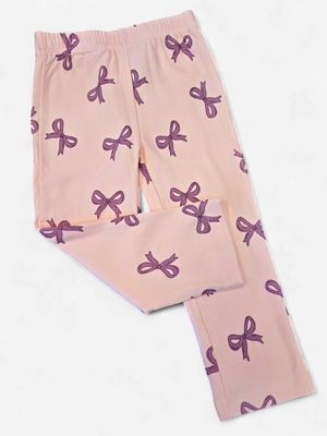 Silkberry Fleece Leggings Bow